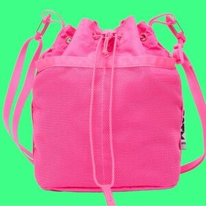 Baboon To The Moon Drawstring Crossbody Pouch